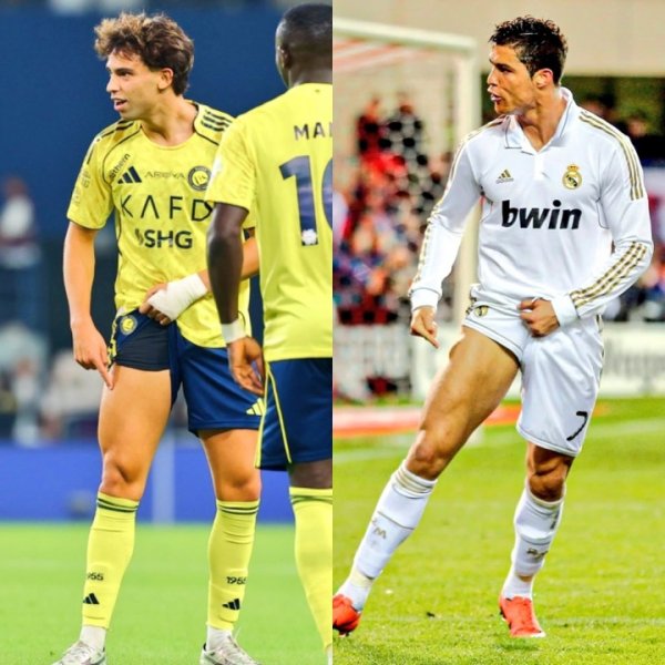 Quả bóng này đẹp quá! Felix ghi bàn bằng cú sút từ thang máy rồi bắt chước Ronaldo khoe cơ đùi ăn mừng