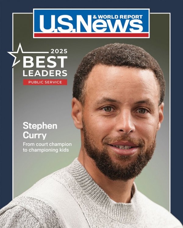 Hãy làm từ thiện! Curry được US News & World Report vinh danh là một trong những nhà lãnh đạo hàng đầu năm 2025
